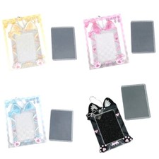 Cats Photocard Holder with Chain Pendant, 3Inch Small Album Photo Card Case