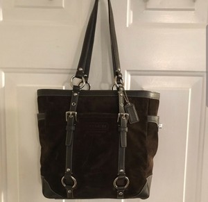 black brown coach purse