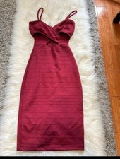 Dark Red Dress Size:S