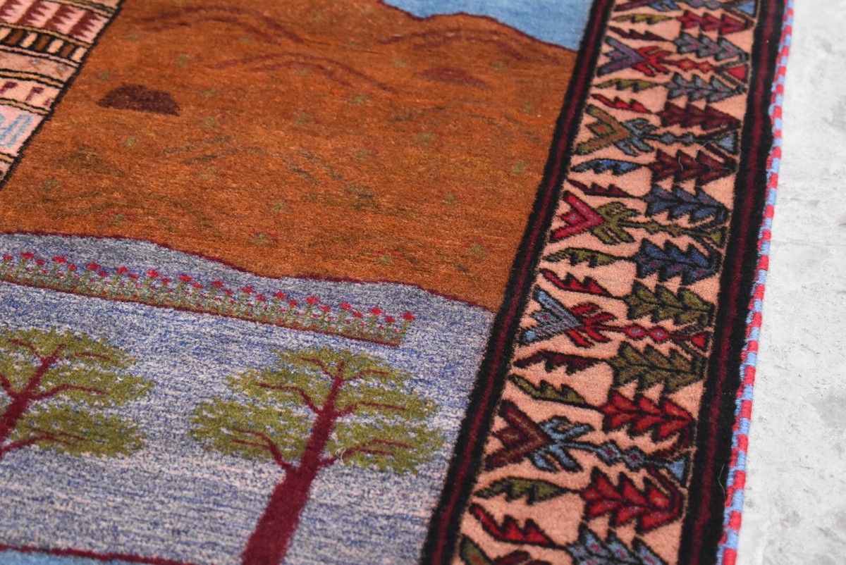 48/89 &quot;紫水晶&quot; Afghan Baluchi  Vintage Rug 6.11 X 3.9 Ft, Handmade Caucasian Vintage Rug, Baluchi Rug