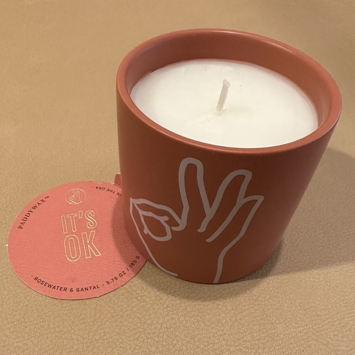 ROSEWATER AND SANDALWOOD OK CANDLE ROSEWATER AND SANDALWOOD OK CANDLE