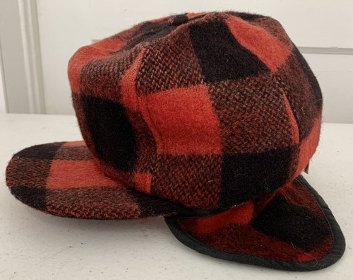 Vintage Red \u0026 Black Buffalo Plaid Wool 