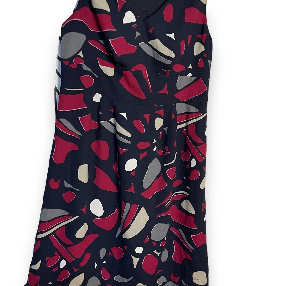 George Mark Eisen A-Line Knee Length Dress Womens 6 Multicolored Abstract Casual - Image 3 of 4