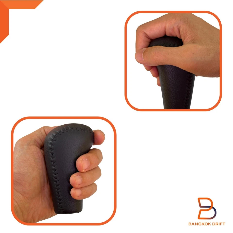 POMO DE CAMBIO DE MARCHAS DE CUERO 5 VELOCIDADES PARA MITSUBISHI TRITON L200 MN ML 05-14 2470A018XC  Foto 2 de 4