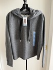 NWT Calvin Klein Hoodie Crop Women’s Large Gray New - Cotton Blend $59.50 List — photo 8