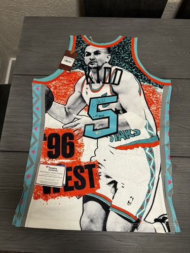 Jason Kidd All Star Game 1996 Autograph Signed Authentic Jersey Beckett Coa - Picture 6 of 7