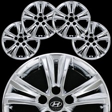 Set Of 4 Fit Hyundai Sonata 2011-2014 Chrome 16 Wheel Skins Hub Caps Rim Covers