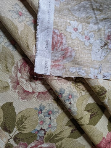 LINEN Warwick Witham Heritage Upholstery Curtain Floral Pattern Fabric Material - Picture 12 of 12