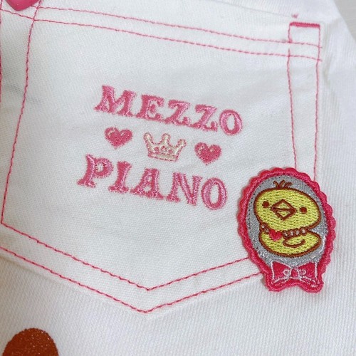 Mezzo Piano Skirt White Pleats Rabbit Bear Pink Heart Glitter Approx. H 130cm JP - Picture 18 of 24