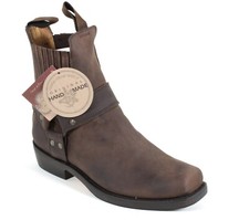 2 Stiefeletten Bikerstiefel Motorradstiefel Chopper Cruiser Leder Botas Jaca 41