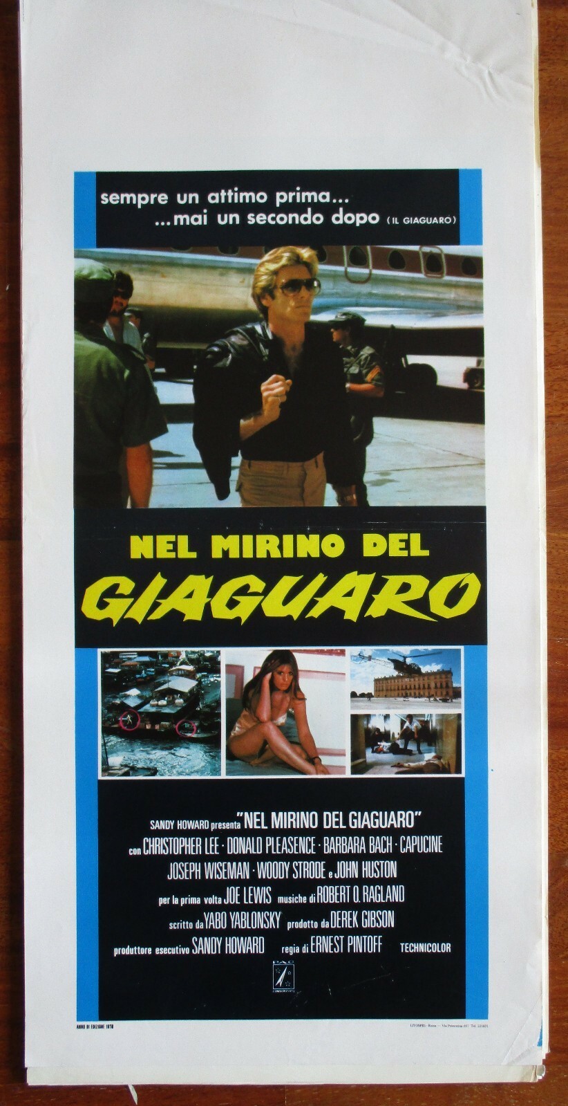 Locandina originale film Nel mirino del giaguaro (1979) - Regia di Ernest Pintoff