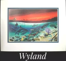 Wyland, 11" x 14" Fine Art Calender Print. Mounted on Acid Free Foam Core. NEW!