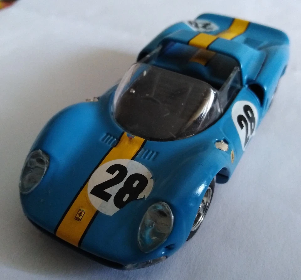 BEST MODEL 1:43 FERRARI 275 P2 1965 CELESTE NO BOX NO TECA - Immagine 2 di 4