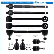 10pcs Front Tie Rod Ends Ball Joints For Jeep Grand Cherokee Laredo Commander