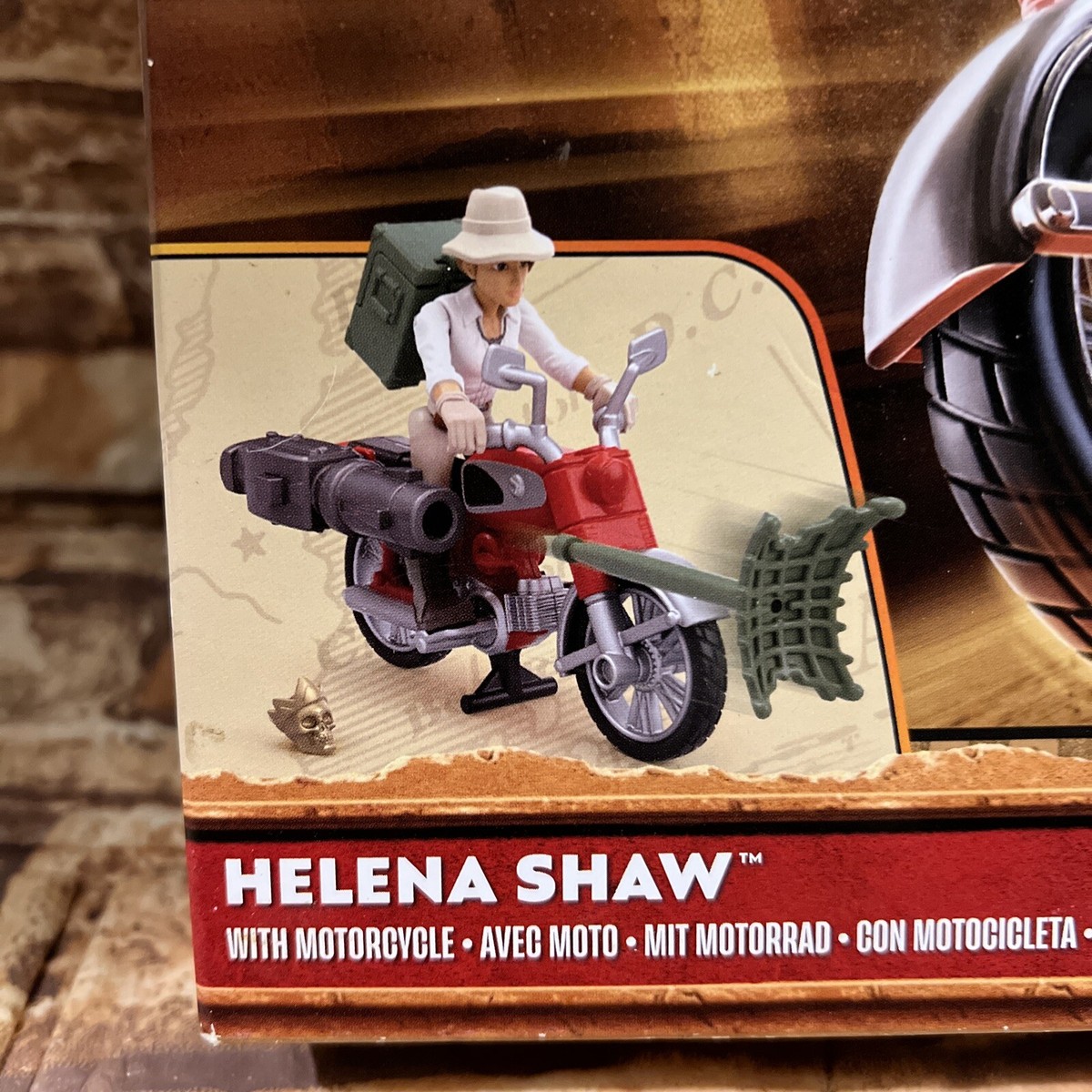 Indiana Jones Helena Shaw Action Figure Motorcycle Worlds Of