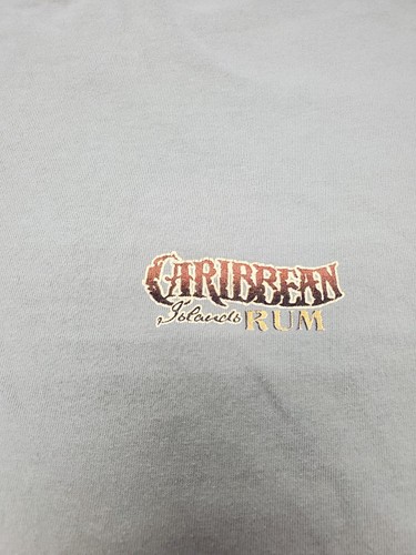 Caribbean Islands Rum "Surrender The Booty" Newport Blue T-Shirt Size 2XL - Picture 6 of 11