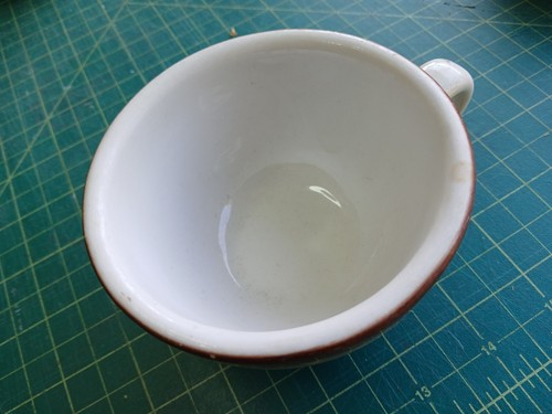 VINTAGE 1950'S DINNERHORN SOUTHERN CALIFORNIA RESTAURANT WARE COFFEE CUP USA - Picture 2 of 3