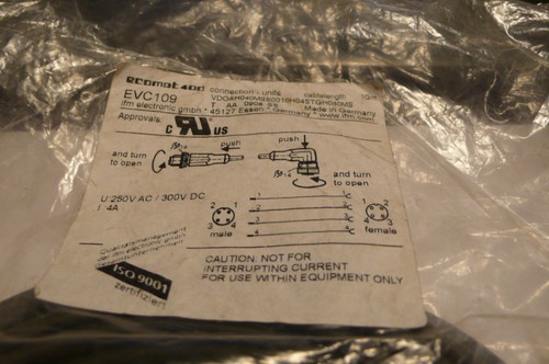 Cable de unidades de conexión IFM Ecomat400 EVC019, longitud 5 mm. - Imagen 1 de 6