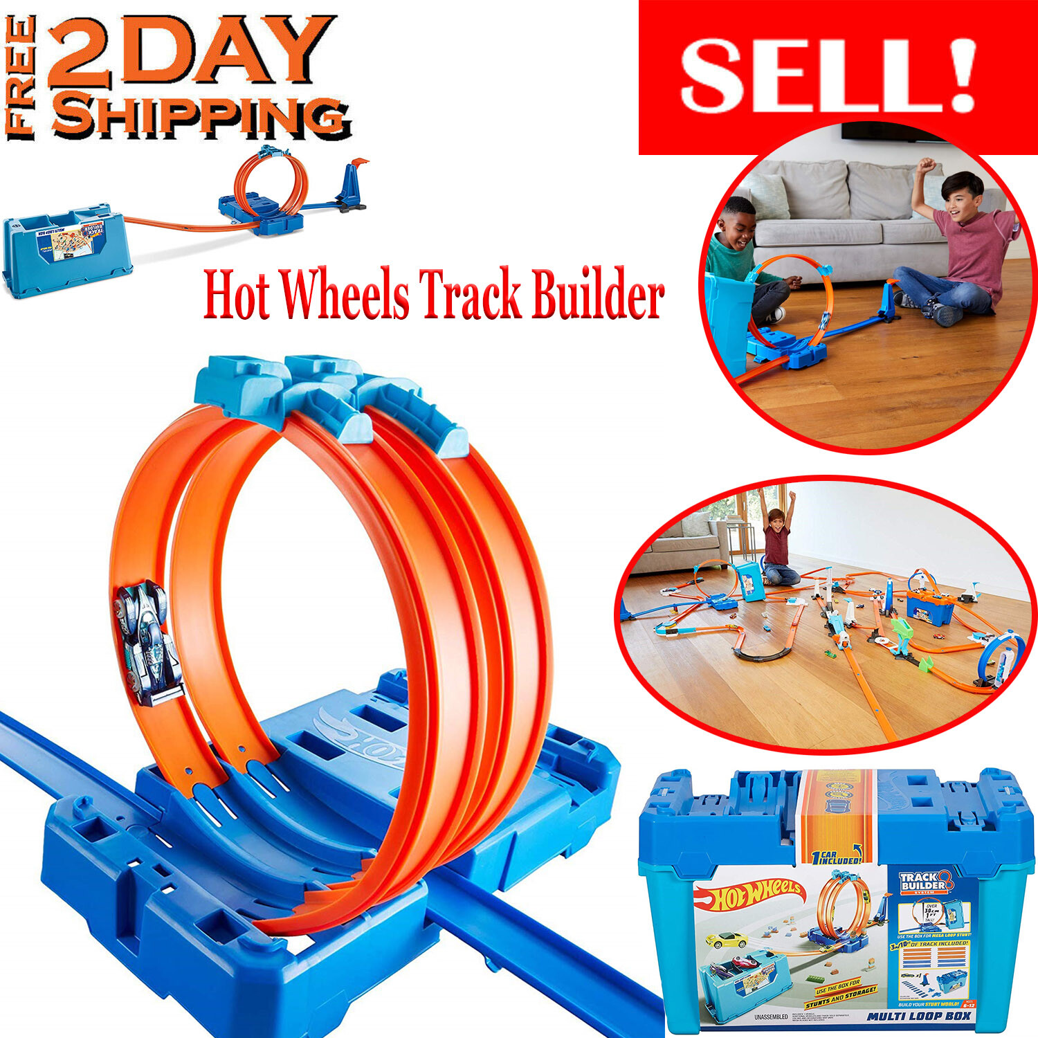 hot wheels multi car race track