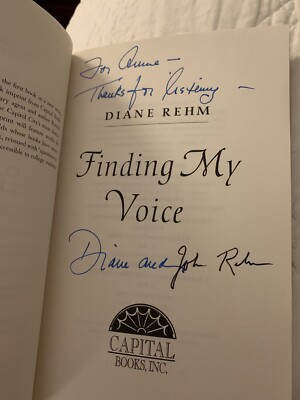 Finding My Voice by Diane Rehm Signed Copy Trade Paperback