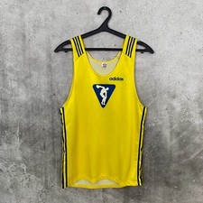 VINTAGE 1970 ADIDAS OLYMPIC GAMES DISCUS THROW SHIRT VENTEX ULTRON JERSEY SIZE M