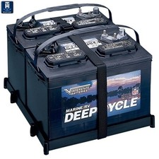 Th Marine Dual Battery Tray 27 Series Poly Strap Dbh-27p-dp Yamaha Grady Searay