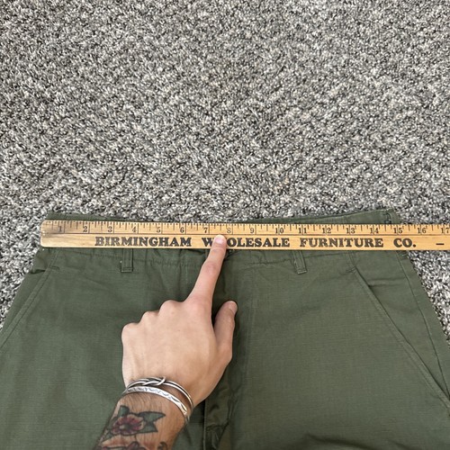 VTG Vietnam Combat Jungle Pants 30x30 OG 107 Rip Stop Poplin 60s US Army NOS - Picture 3 of 8