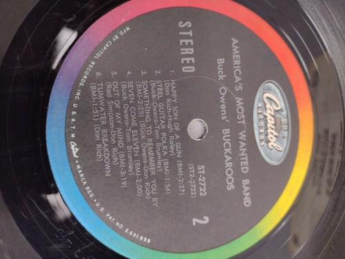 Buck Owens' Buckaroos – America's Most Wanted Band Vinyl LP 1967 ST-2722 - Picture 13 of 13