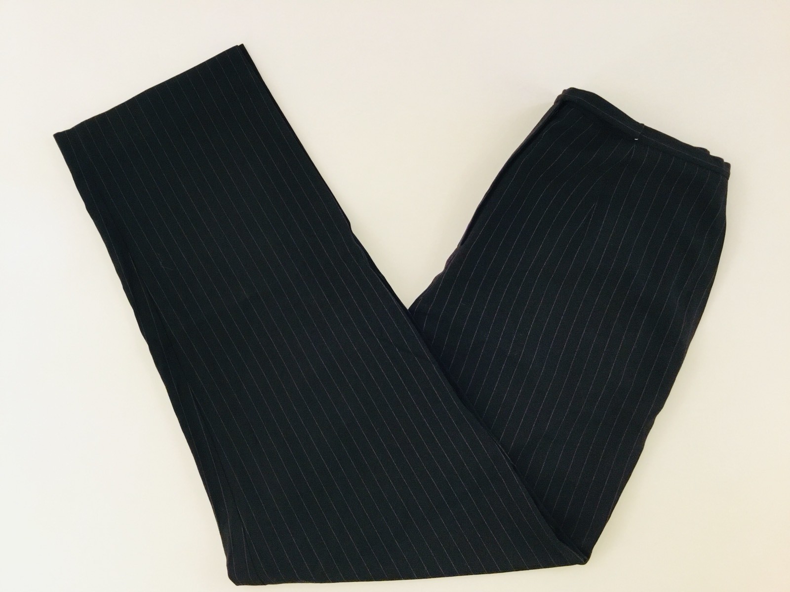 Apostrophe Black Pinstripe Stretch Pants Womens size … Gem