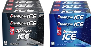 Dentyne Ice Arctic Chill or Peppermint Sugar Free Gum, 9 Packs, 144 Total Ct   