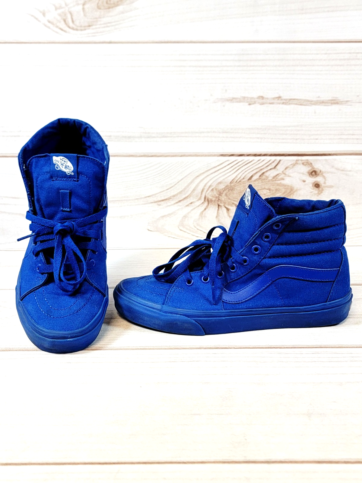 SAOLA Vans Sneaker Atletica Alta Unisex Adulto Taglia 8 5M 10W Blu Stringate 721454