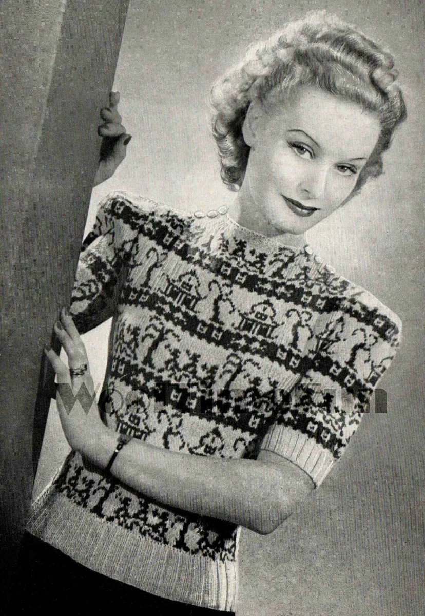 1930s sweater top