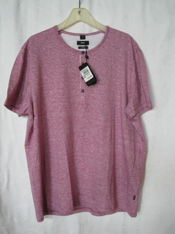 HUGO BOSS Henley Shirt- SLIM FIT-XXXLARGE-NWT-AUTHENTIC - Image 3 of 4