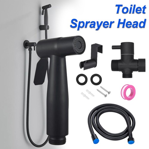 Bathroom Hand Held Shower Head Douche Bidet Toilet Spray Jet Hose Kit Stainless - Picture 2 of 18