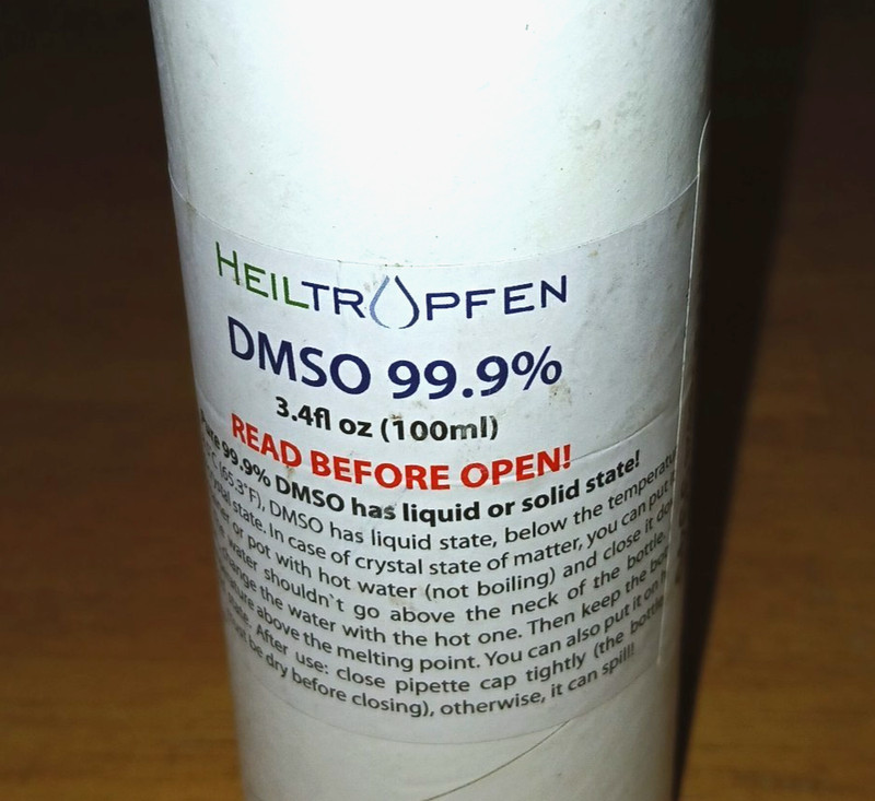 HEILTROPFEN DMSO 99.9% 3.4 OZ DROPPER BOTTLE NEW IN SEALED SHIPPING CARDBOARD