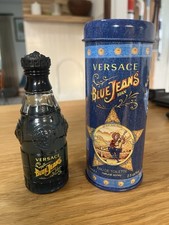 Versace Blue Jeans Man EDT Spray 2.5 fl oz Canister Men  s Cologne Fragrance