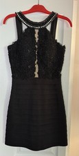 Sherri Hill Crystals Gems Bandow Cocktail Homecoming Sexy Mini Dress Black 2