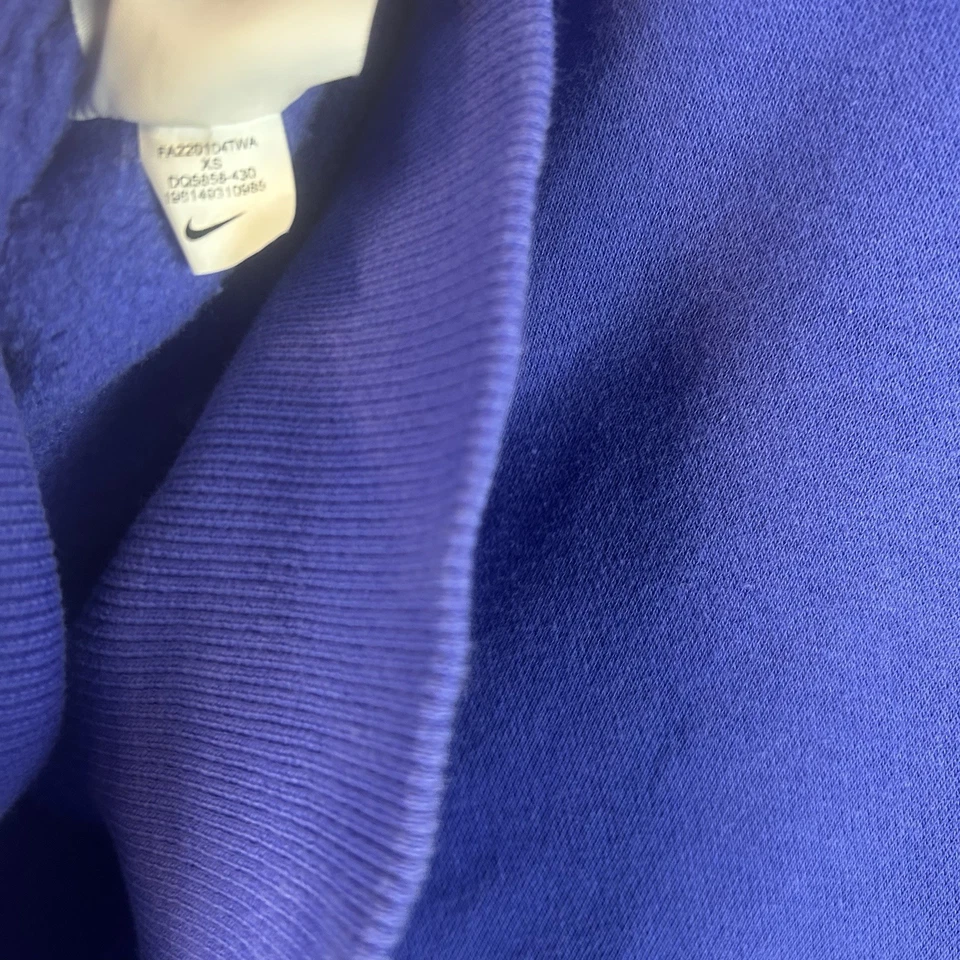 Sudadera con capucha Nike para mujer talla XS Phoenix polar de gran tamaño azul cuadrado ancho Foto 4 de 4