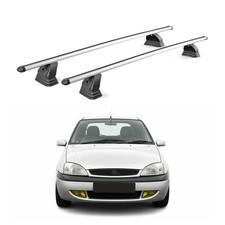 Alu Dachträger für Ford Focus II Schrägheck Kombi 2005-2010 TÜV T-Nut 2x Silber