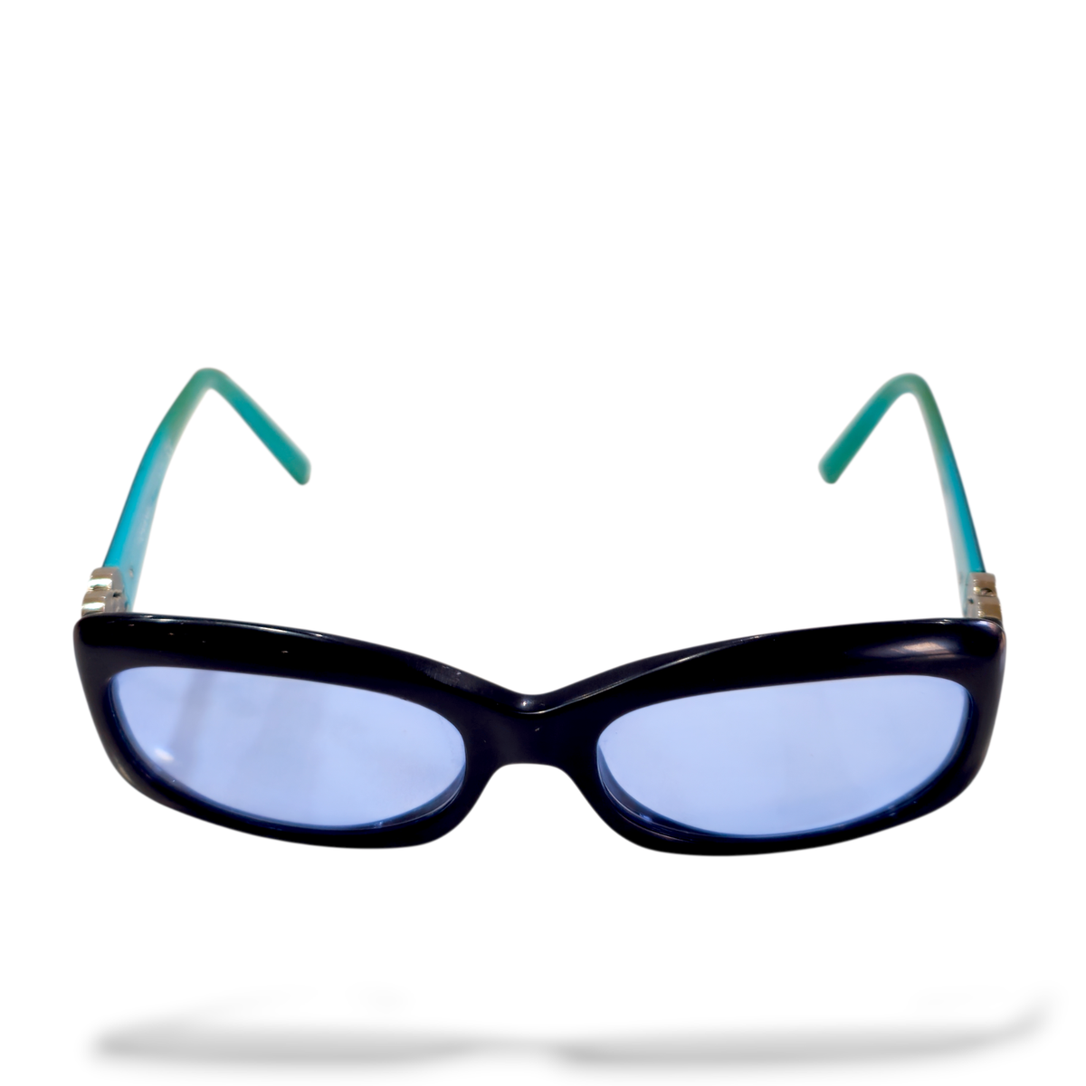 Vintage Chanel rectangular Sunglasses Y2K CC Logo narrow slim