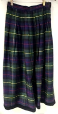 #8 Vintage Herman Geist Skirt Womens 8 Watch Plaid Velvet Ribbon Border