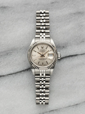 Rolex Lady 18k Datejust 69174 - Silver Dial 26mm