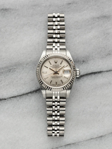 Rolex Lady 18k Datejust 69174 - Silver Dial 26mm