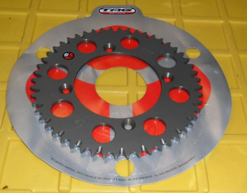 NOS TAG Metals Motorcycle Rear Sprocket 52T 21000-52 CR85 CRF150 - Image 2 of 4