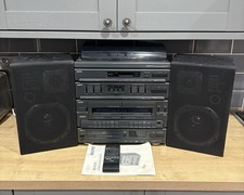 Sanyo DC-X701 Hi-Fi Stereo Sound System With Speakers, Remote & Manual *READ*