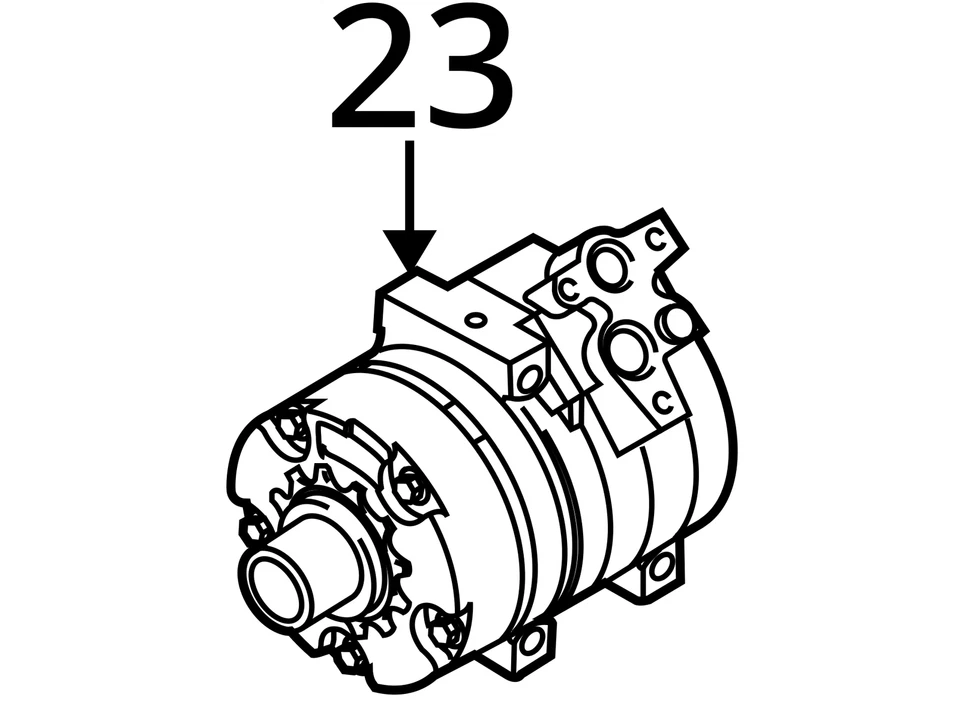 AC Compressor Fits 07-15 MAZDA CX-9 1998927 Foto 4 de 4