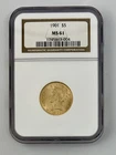 1901 Liberty Head $5 Gold Coin NGC Graded MS 61
