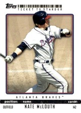 Nate McLouth 2009 Topps Ticket to Stardom Baseball - #142 - Atlanta Braves