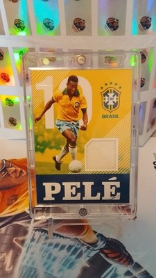 Pele Match-worn Patch Relic 2017 Panini Nobility Soccer Brasilien Legend Memorab