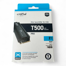 Crucial T500 2TB M.2 NVMe Internal SSD with Heatsink (CT2000T500SSD5)